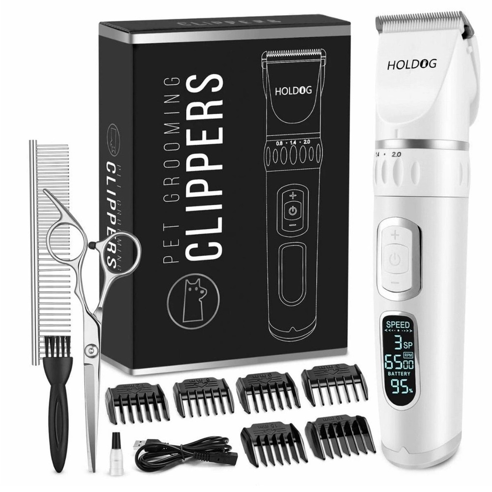 Dog Clippers Professional Heavy Duty Dog Grooming Clipper 3-Speed Low Noise New